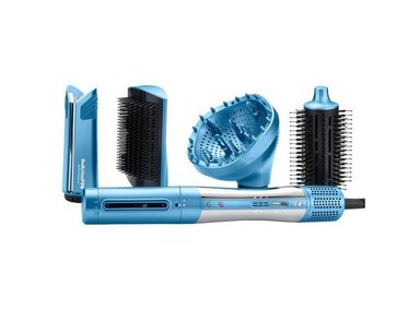 MULTI-STYLER STYLESWITCH IONIC: SECADOR, CEPILLO DE AIRE CALIENTE, 5 ACCESORIOS Y VOLTAJE DUAL AUTOMÁTICO