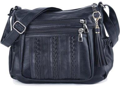 MONEDERO ELDA PARA MUJER EN PIEL SINTÉTICA SUAVE CON MÚLTIPLES BOLSILLOS Y CORREA AJUSTABLE PARA COMODIDAD