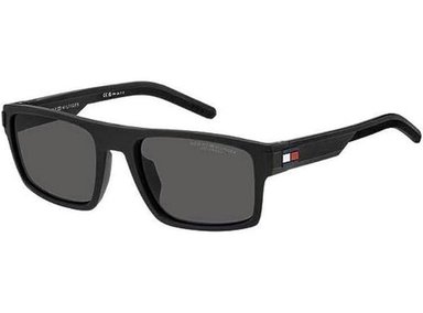 GAFAS DE SOL TOMMY HILFIGER TH1977, DISEÑO UNISEX EN ELEGANTE NEGRO MATE PARA PROTECCIÓN Y ESTILO