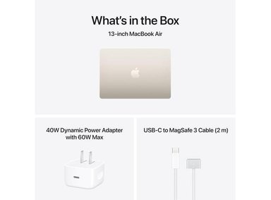 MACBOOK AIR APPLE MDHC4LL/A 16GB RAM 1TB STARLIGHT - 5
