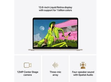 APPLE MACBOOK AIR 2026 M5 13.6' RETINA 24GB 1TB SSD STARLIGHT - 2