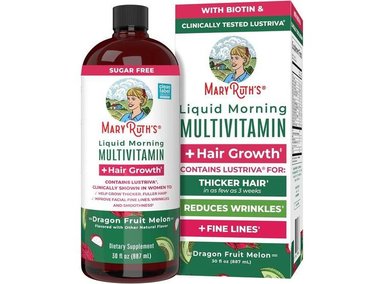 MULTIVITAMÍNICO LÍQUIDO PARA MUJERES, APOYO AL CABELLO Y METABOLISMO, CON BIOTINA Y LUSTRIVA