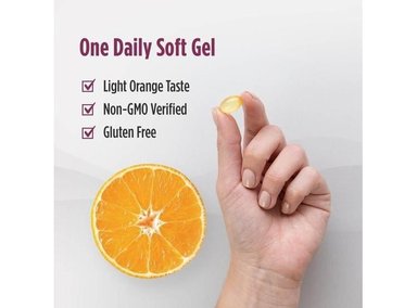 VITAMINAS D3 + K2 NORDIC NATURALS CON SABOR A NARANJA, PARA SOPORTE ÓSEO, INMUNE Y EQUILIBRIO DE CALCIO, 60 CÁPSULAS - 5