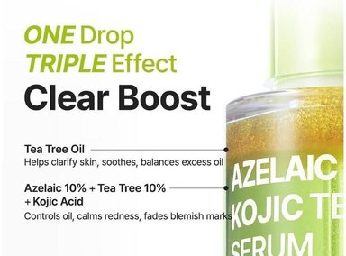 PURITO SERUM FACIAL AZELAICO 10% ARBOL DE TE KOJICO 30ML - 2