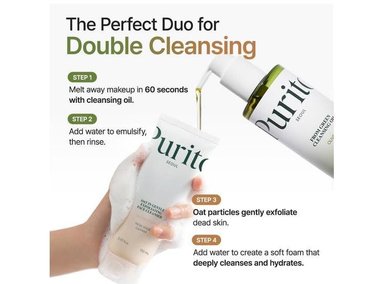 PURITO FROM GREEN CLEANSING OIL, REMOVEDOR DE MAQUILLAJE VEGANO, SIN FRAGANCIA PARA CARA Y OJOS, APTO PARA TODO TIPO DE PIEL - 6