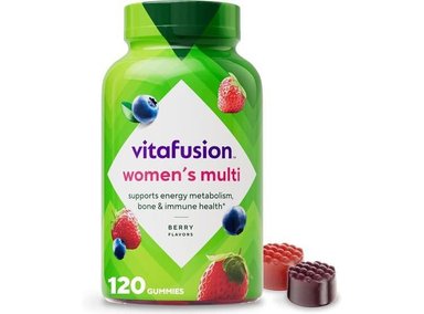 VITAFUSION GOMITAS MULTIVITAMINAS MUJER PARA ENERGÍA, HUESOS E INMUNIDAD - SABOR A BAYAS