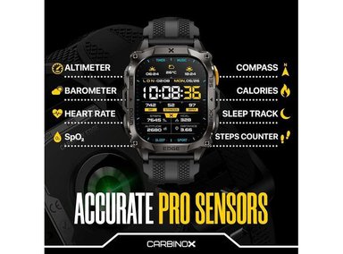 CARBINOX EDGE SMARTWATCH AMOLED NEGRO 1.96 PULGADAS - 7