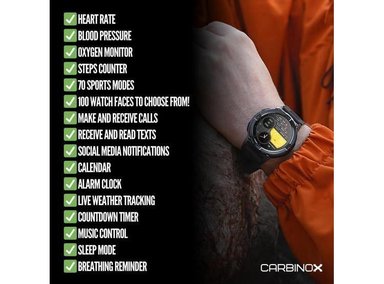 CARBINOX X-RANGER RELOJ INTELIGENTE LLAMADAS AMOLED - 3