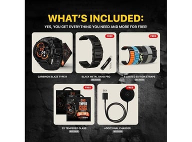 SMARTWATCH CARBINOX BLAZE GPS, RESISTENTE, 170+ DEPORTES - 5