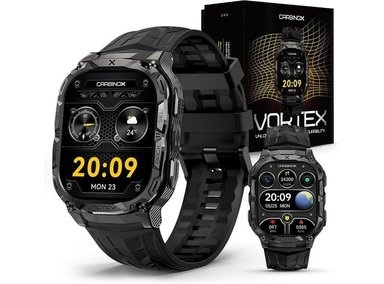 CARBINOX VORTEX SMARTWATCH CON LLAMADAS, RASTREADOR FITNESS MILITAR Y DISEÑO DEPORTIVO RESISTENTE AL AGUA - 1