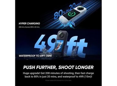 INSTA360 X5 SATIN WHITE: CÁMARA DE ACCIÓN 8K 360°, RESISTENTE AL AGUA, LENTES INTERCAMBIABLES, ESTABILIZACIÓN - 7
