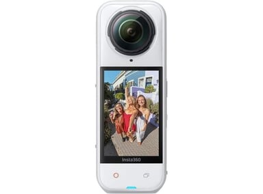 INSTA360 X5 SATIN WHITE CÁMARA 8K, RESISTENTE, EFECTO SELFIE INVISIBLE, LENTES REEMPLAZABLES Y 3 HORAS DE BATERÍA - 1