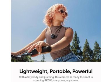 CÁMARA INSTA360 GO ULTRA 4K VLOGGING Y ACCIÓN, MANOS LIBRES, SENSOR AVANZADO, LIGERA, 200 MIN DE BATERÍA, MAGNÉTICA - 2