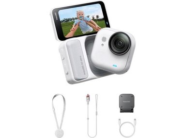 INSTA360 GO ULTRA - CÁMARA PORTÁTIL DE VLOGS 4K, MANOS LIBRES, SENSOR AVANZADO Y GRAN DURACIÓN DE BATERÍA PARA DEPORTES - 1