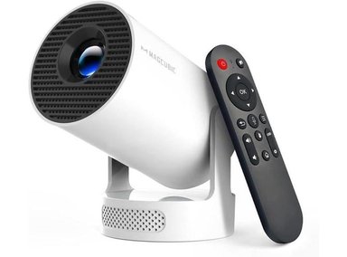 PROYECTOR MINI MAGCUBIC WIFI 6, BLUETOOTH 5.4, SOPORTE 4K, ALTAVOZ 5W, KEYSTONE AUTOMÁTICO, ROTACIÓN 180° - 1