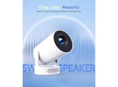 PROYECTOR MINI MAGCUBIC WIFI 6, BLUETOOTH 5.4, SOPORTE 4K, ALTAVOZ 5W, KEYSTONE AUTOMÁTICO, ROTACIÓN 180° - 2