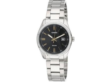 ELEGANTE RELOJ CASIO PARA HOMBRES, DISEÑO EN ACERO INOXIDABLE, MOVIMIENTO DE CUARZO, BATERÍA INCLUIDA