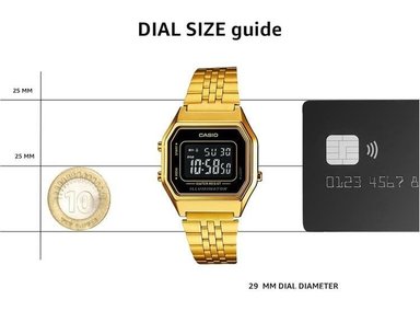 RELOJ CASIO MUJER LA680WGA-1B DORADO CON ALARMA DIARIA, SEÑAL HORARIA Y CALENDARIO AUTOMÁTICO, MECANISMO DE CUARZO - 6
