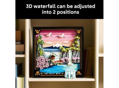 LEGO ART PAISAJE JAPONÉS DE CEREZOS EN FLOR PARA ADULTOS, IDEAL PARA PARED O SUPERFICIE - MODELO 31218 - 4