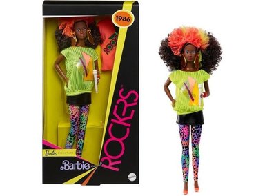 BARBIE SIGNATURE Y ROCKERS DEEDEE, 40 ANIVERSARIO CON SOPORTE Y EMPAQUE EXCLUSIVO PARA COLECCIONISTAS