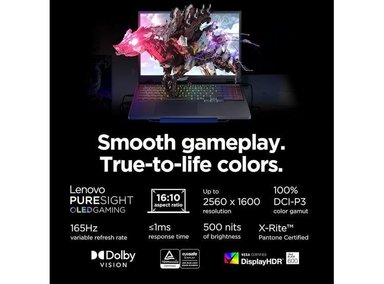 LENOVO LEGION 5I PORTÁTIL GAMER INTEL CORE I7 OLED RTX 5070 16GB RAM 1TB SSD - 6