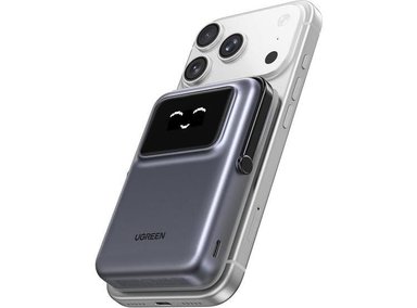 UGREEN UNO - CARGADOR PORTÁTIL MAGNÉTICO CON CARGA INALÁMBRICA Y CABLE PARA DISPOSITIVOS IPHONE Y USB-C - 1