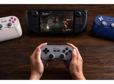 8BITDO PRO 3 CONTROLLER CON COMPATIBILIDAD MULTIPLATAFORMA Y BASE DE CARGA INTEGRADA - 7