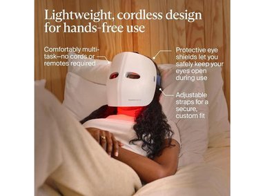 THERABODY THERAFACE MASK GLO MÁSCARA FACIAL LED INALÁMBRICA CON LUZ ROJA AZUL E INFRARROJA - 4