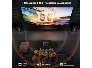 GOODEE PROYECTOR 4K INTELIGENTE CON WIFI, BLUETOOTH, 3000 ANSI, ENFOQUE AUTOMÁTICO, CINE EN CASA Y STREAMING - 6