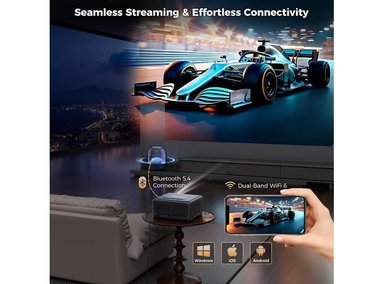 GOODEE PROYECTOR 4K INTELIGENTE CON WIFI, BLUETOOTH, 3000 ANSI, ENFOQUE AUTOMÁTICO, CINE EN CASA Y STREAMING - 7