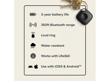 TILE STARTER PACK: RASTREADORES BLUETOOTH DE LIFE360 PARA ARTÍCULOS PERSONALES, COMPATIBLE IOS Y ANDROID - 7