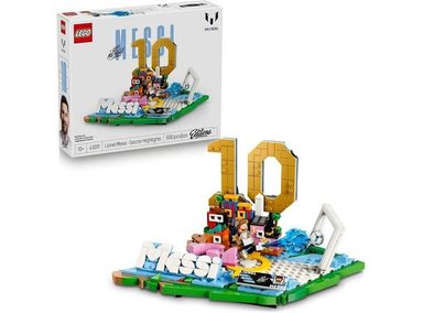 LEGO LIONEL MESSI: SET DE CONSTRUCCIÓN PARA NIÑOS, 10+ AÑOS, INCLUYE PLACA DECORATIVA DE FÚTBOL - 1