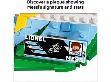 LEGO LIONEL MESSI: SET DE CONSTRUCCIÓN PARA NIÑOS, 10+ AÑOS, INCLUYE PLACA DECORATIVA DE FÚTBOL - 3