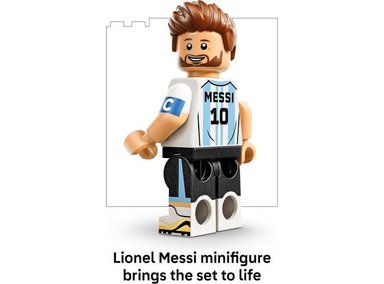 LEGO LIONEL MESSI: SET DE CONSTRUCCIÓN PARA NIÑOS, 10+ AÑOS, INCLUYE PLACA DECORATIVA DE FÚTBOL - 4
