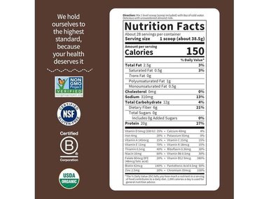 BATIDO ORGÁNICO GARDEN OF LIFE SABOR CHOCOLATE, ALTO EN PROTEÍNA DE GUISANTE Y FIBRA, SIN LÁCTEOS - 5