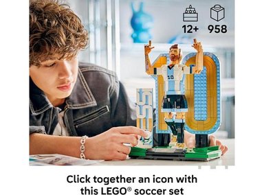 LEGO EDICIONES LIONEL MESSI JUEGO COLECCIONISTA DE FÚTBOL PARA NIÑOS Y NIÑAS, IDEAL PARA DECORAR O REGALAR - 2