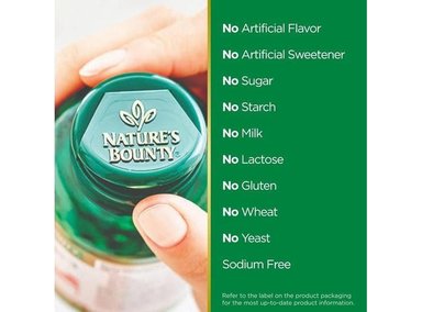 NATURE'S BOUNTY CALCIO Y VITAMINA D3 PARA SALUD ÓSEA, SUPLEMENTO DE 120 CÁPSULAS BLANDAS (2 PAQUETES) - 3