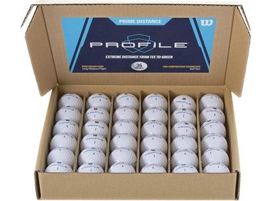 WILSON PROFILE, PELOTAS DE GOLF DE LARGA DISTANCIA Y SENSACIÓN SUAVE, PAQUETE DE 36 - 4