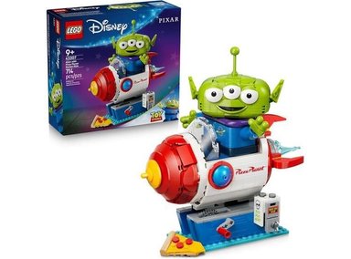 LEGO DISNEY Y PIXAR TOY STORY ALIEN CON NAVE DE PIZZA PLANET, JUGUETE DE CONSTRUCCIÓN DE 714 PIEZAS - 1