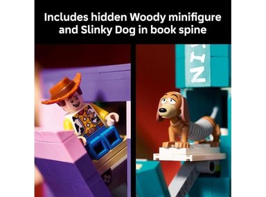 LEGO TOY STORY SLINKY DOG BOOKENDS PARA ADULTOS CON DETALLES Y FIGURAS EXCLUSIVAS DE WOODY Y SLINKY - 5
