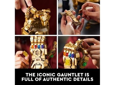 LEGO MARVEL INFINITY GAUNTLET SET JUEGO DE GUANTES COLECCIONABLES DE THANOS CON PIEDRAS DEL INFINITO - 3