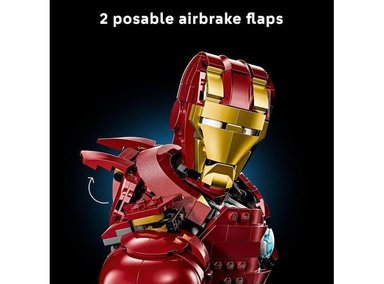 LEGO IRON MAN MK4 - SET DE CONSTRUCCIÓN ADULTO CON MINIFIGURA DE IRON MAN - 6