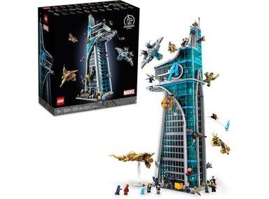 LEGO MARVEL AVENGERS TOWER: CONSTRUCCIÓN Y ESCENAS DE PELÍCULAS CON 31 FIGURAS Y ACCESORIOS - 1