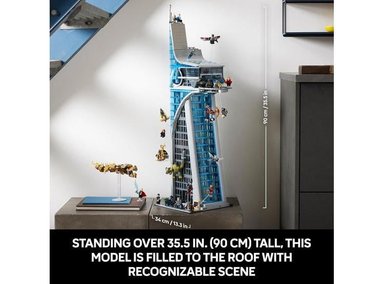 LEGO MARVEL AVENGERS TOWER: CONSTRUCCIÓN Y ESCENAS DE PELÍCULAS CON 31 FIGURAS Y ACCESORIOS - 2