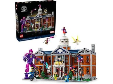 LEGO MARVEL X-MEN MANSIÓN X PARA ADULTOS CON 10 MINIFIGURAS COMO WOLVERINE Y PROFESSOR X, KIT CONSTRUIBLE COLECCIONABLE - 1