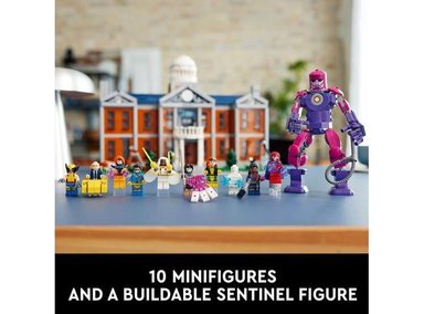 LEGO MARVEL X-MEN MANSIÓN X PARA ADULTOS CON 10 MINIFIGURAS COMO WOLVERINE Y PROFESSOR X, KIT CONSTRUIBLE COLECCIONABLE - 4