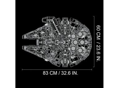 LEGO STAR WARS MILLENNIUM FALCON, SET DE CONSTRUCCIÓN DE 7541 PIEZAS CON PERSONAJES CLÁSICOS Y MODERNOS - 3