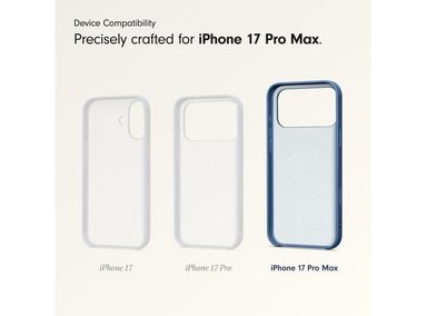 FUNDA ATRIL IPHONE 17 PRO MAX CON MAGSAFE, SOPORTE Y CONTROL DE CÁMARA, ACABADO MATE, COLOR AZUL ROCA - 2