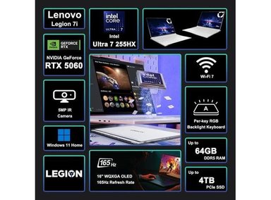 LENOVO LEGION 7I GAMING AI LAPTOP OLED INTEL 20-CORE RTX 5060 - 2