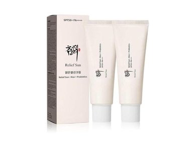 PROTECTOR SOLAR COREANO RELIEF SUN SPF50+ PA++++ EXTRACTO ARROZ 115ML - 1